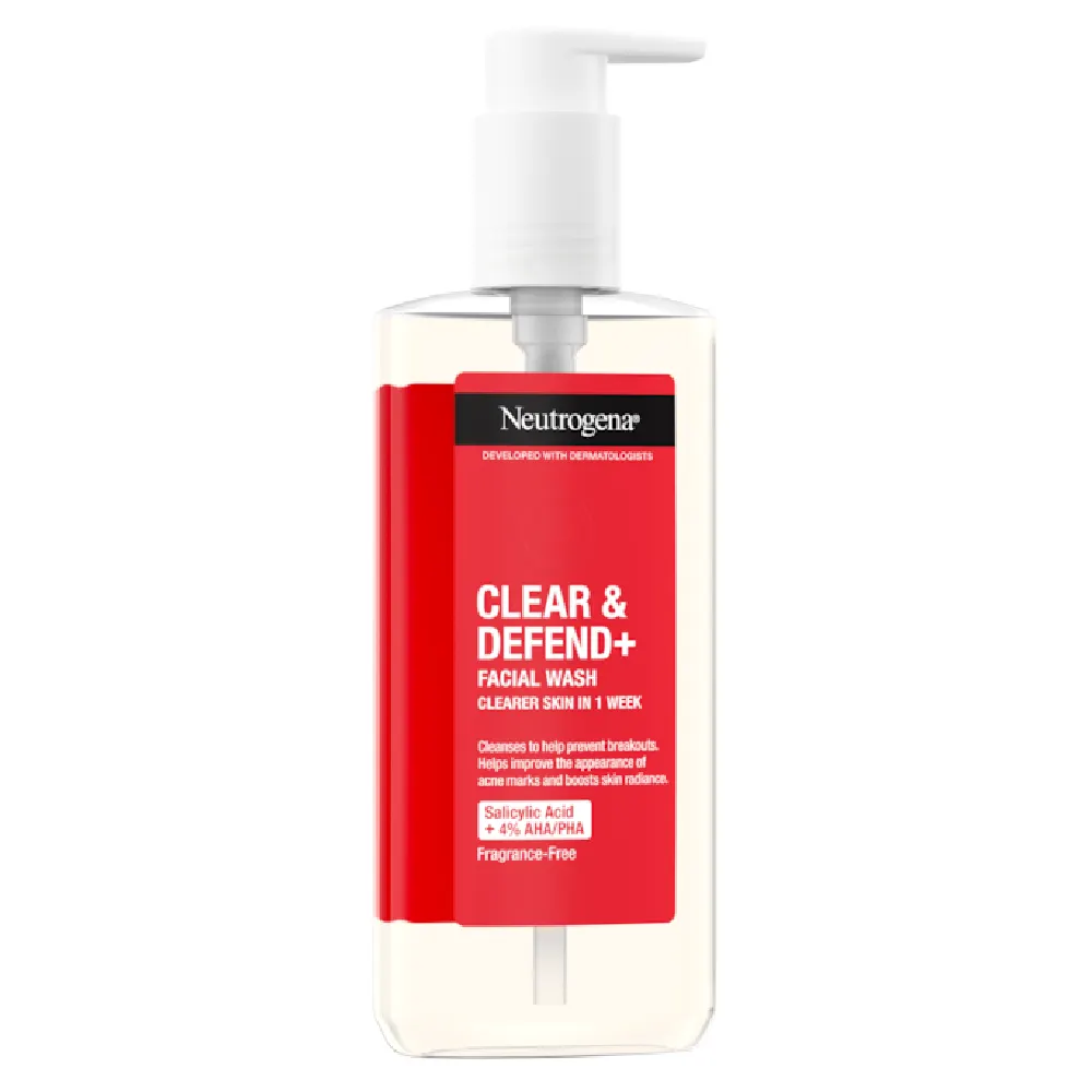 Neutrogena Clear&Defend+, čistilni gel za obraz (200 ml)